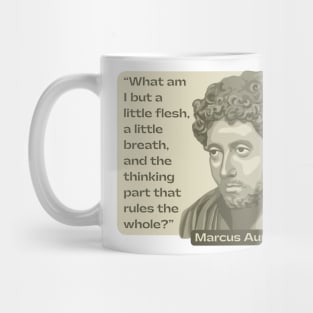 Marcus Aurelius Portrait and Quote Mug